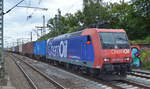 SBB Cargo International AG mit  482 012-2  [NVR-Nummer: 91 85 4482 012-2 CH-SBBC] mit Containerzug Richtung Hamburger Hafen am 10.07.19 Bahnhof Hamburg-Harburg.