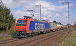 Lokomotive 482 010-6 am 26.03.2021 in Mönchengladbach.