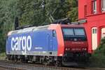Die SBB Cargo 482 013 am 23.8.11 als Lz in Ratingen-Lintorf.