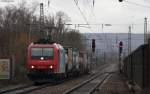 Re 482 032-0 mit einem KV Zug in Karlsruhe Hagsfeld 15.2.12