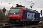 SBB Cargo 482 011 fuhr am 30.3.12 als Lz durch Duisburg-Entenfang.