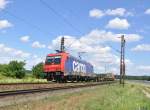 482 045 SBB mit Containern auf der Rheintalbahn bei Waghäusel am 9.6.2012.Gruß zurück am den Tf falls er das Bild hier sieht.;-))