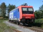 Bis zum Übergabebahnhof Klementelvitz ist die Re482 040 am 08.September 2012 gefahren.