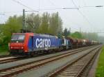482 027-0 brachte am 08.05.13 einen Zug nach Hochstadt-Marktzeuln mit der D05 (275 842-3) der Regental cargo.