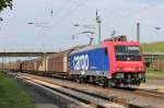 Am 8.Mai 2013 war SBBC 482 041 mit einem H-Wagen Zug in Elze(Han) auf dem Weg nach Freilassing.