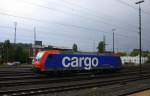 482 020-5 von der SBB Cargo steht in Aachen-West.