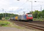 482 017-1 mit KLV-Zug in Köln West.
