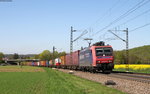 Re 482 018-9 mit dem DGS 40045 (Köln Eifeltor-Milano Simistam) bei Kollmarsreute 19.4.16