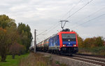 482 037 bespannte am 23.10.16 den  Ammoniakzug von Piesteritz nach Großkorbetha.