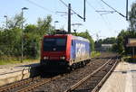 482 046-0 von der SBB-Cargo kommt als Lokzug aus Aachen-West(D) nach Mönchengladbach-Hbf und kommt aus Richtung Aachen-Hbf,Aachen-Schanz,Aachen-West,Laurensberg,Richterich,Kohlscheid,Herzogenrath,Palenberg,Zweibrüggen,Frelenberg,Geilenkirchen,Süggerrath,Lindern,Brachelen,Hückelhoven-Baal,Baal und fährt durch Erkelenz in Richtung Herrath,Beckrath,Wickrath,Rheydt-Hbf,Mönchengladbach-Hbf. 
Aufgenommen vom Bahnsteig 1 in Erkelenz. 
Bei Sommerwetter am Nachmittag vom 26.5.2017.