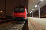 Am Morgen des 19.02.2016 stand SBB Cargo/HSL Re 482 030-4 abgestellt auf Gleis 96 in Basel Bad Bf abgestellt und wartete auf ihre nächste Leistung.