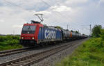 Am 20.07.2018 ließ sich die 482 042 von WRS im Rheintal blicken. Hier in Buggingen.