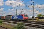 SBB Cargo Deutschland 482 031-2 beim Sommerfest im DB Museum Koblenz Lützel am 22.06.19. Von einen Gehweg aus fotografiert. Die Bundespolizei hat die Fotografen überwacht damit nichts passiert