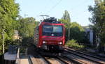 482 017-1 von der SBB-Cargo kommt aus Richtung Aachen-West mit einem Containerzug aus Antwerpen-Oorderen(B) nach Gallarate(I) und fährt durch Aachen-Schanz in Richtung