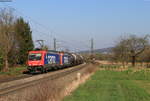 Re 482 040-3 und Re 482 023-9 mit dem DGS 48665 (Hamburg hohe Schaar-Basel Bad Bf) bei Kollmarsreute 19.3.20