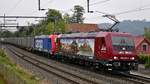 482 047-8  Jim Knopf  ist zusammen mit 482 042-9 von Islikon mit einem Leerzug in Richtung Basel unterwegs. Aufgenommen in Villnachern AG am Morgen des 18.09.2020.