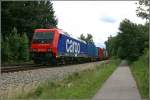 482 047 rollt am Zugschluss des DGS 43101  TRANSPED-EXPRESS  zum Brenner, hier bei Rosenheim am 27.06.07 (1).