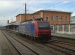 Die Re 482 010 am 04.01.2008 in Passau HBF. 