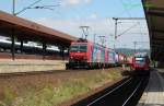 482 033 + 482 xxx mit KLV am 15.7.2008 durch Gttingen -> Eichenberg