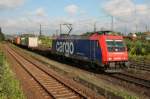 sbb cargo zieht mit der 482 036-1 einen Gterzug in den Bahnhof Regensburg. 05.08.2008