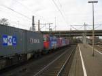 Nachschuss auf die Dreifachtraktion der SBB Cargo in Hamburg-Harburg am 31.01.09.