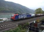 SBB Cargo 482 021 durchfhrt am 22.10.09 Oberwesel