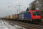 SBB Cargo 482 048 durchfhrt am 16.1.10 Ratingen-Lintorf