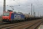 SBB Cargo 482 011 am 22.2.10 in Duisburg-Bissingheim