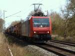 482 009-8 von der SBB am 07.04.2010 hinter Stolberg vor dem Eilendorfer Tunnel.