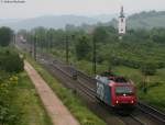 Re 482 021-3 rollt solo gen Sden bei Denzlingen 2.6.10