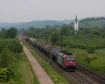 Re 482 000-7  Kln  mit lzug am 2. Juni 2010 bei Denzlingen.
