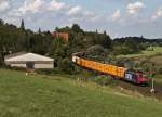 Re 482 024-7 am 19. August 2010 mit einem schnen Containerzug bei Elze.