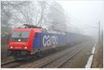 SBB 482 043 mit einem GZ westwrts; Hofstatt (AT), 8.1.2011