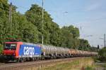 SBB Cargo 482 031 am 5.7.11 mit einem Kesselwagenzug bei der Durchfahrt durch Ratingen-Lintorf.