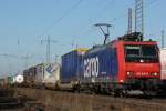 SBB Cargo 482 018 am 22.10.11 bei der Durchfahrt durch Ratingen-Lintorf.