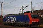 SBB Cargo 482 002 am 11.12.11 als Lz bei der Durchfahrt durch Ratingen-Lintorf.