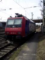 Re 482 021-3 der SBB Cargo steht am 22.03.13 in Hanau Hbf 