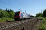 Die SBB Cargo 482 036-1 mit einen Autozug (alles PKW's der Marke VW)am 06.06.2013 kurz vor Fulda.