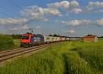 Re 482 044 mit einem Containerzug am 28.05.2013 bei Batzhausen.