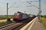 Gen Sden! Helvetica ich komme!;-) SBB Cargo 482 008-0 mit einem Kastelzug bei Allerheiligen auf der Kbs 495 nach Kln. 13.7.2013