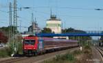 482 043-7 bringt am 29.09.13 einen weiteren Suferzug durch Tostedt Richtung Ruhrgebiet.