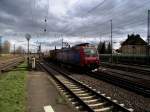 SBB Cargo 482 010-6 mit Containerzug am 20.02.14 in Mainz Bischofsheim Rbf 