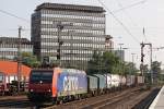 SBB Cargo 482 014 am 9.7.13 mit einem KLV in Düsseldorf-Rath.