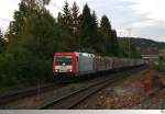 482 042-9 unterwegs für die  Salzburger Eisenbahn Transportlogistik Gmbh (SETG)  mit einem Holzzug am Haken.