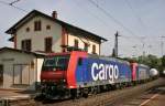 SBB 482 026 mit Gterzug Richtung Basel am 10.05.2011 in Bad Bellingen