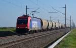 Mit einem Transcereal rollte 482 041 am 15.04.15 durch Braschwitz Richtung Halle(S).