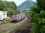 Auch 482 023-9 der SBB Cargo war am 12.5.15 mit einem Mischer in Bad Honnef anzutreffen. 

Bad Honnef 12.05.2015