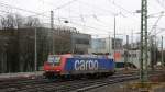 482 002-3 von SBB-Cargo rangiert in Aachen-West.