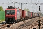 482 009 mit DGS 40759 (SBB, Krefeld-Uerdingen–Basel SBB Rb) am 23.04.2015 in Bad Krozingen, aufgenommen vom nrdlichen Bahnsteigende