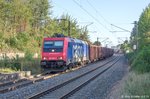 482 038 erreichte am 4.9.15 mit einem Güterzug nach Süden den aufgelassenen Haltepunkt Ermetzhofen.